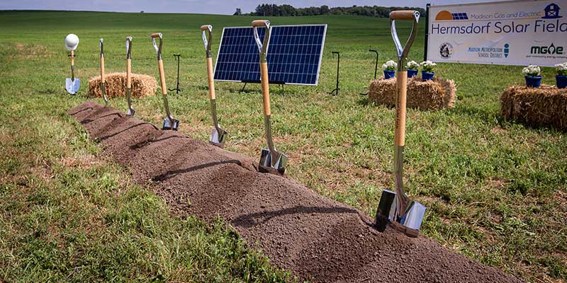 MGE breaks ground on local solar project
