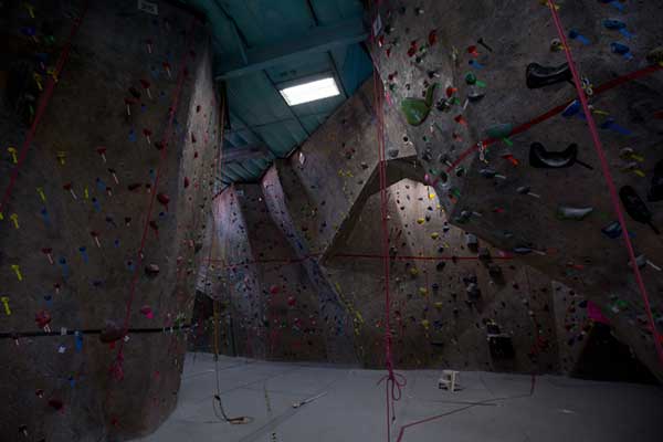 Boulders Climbing Gym purchases the equivalent of 25% of the electricity it uses annually at its original location on the east side of Madison and its newer downtown facility.