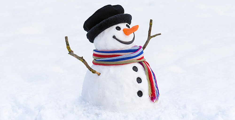 Smiling snowman