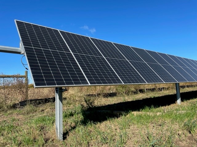Solar array at Tyto Solar in Fitchburg, Wis.