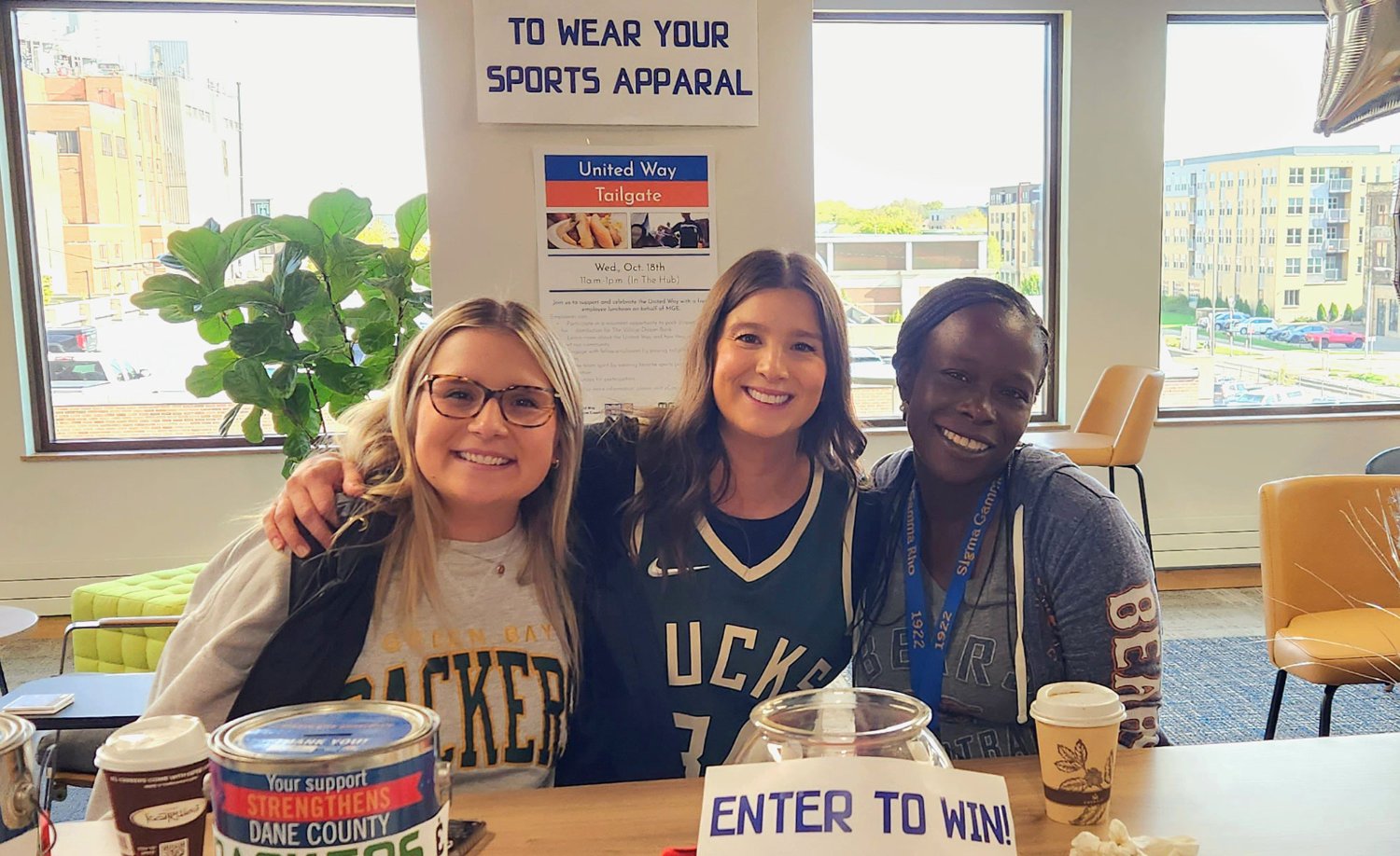 Employees at an MGE employee resource fair.