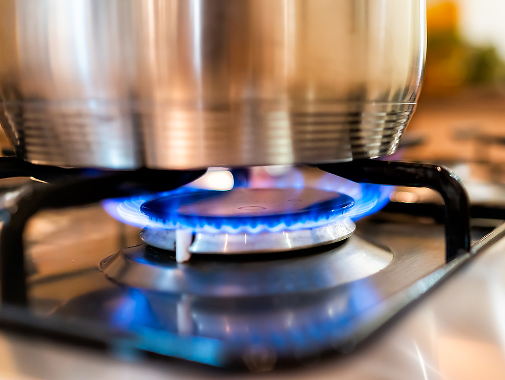 natural gas stove burner